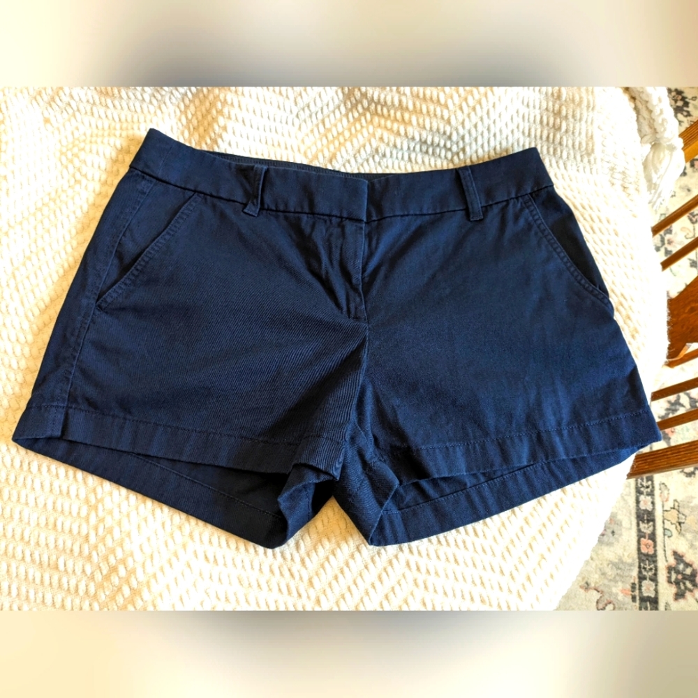 J.Crew Women's Navy Blue 3.5" Classic Chino Short, Sz. 6